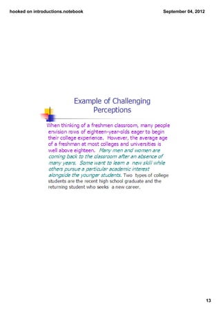 hooked on introductions.notebook   September 04, 2012




                                                        13
 