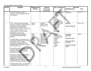 7th Grade Math Curriculum Map 7Th Grade Math Curriculum Map