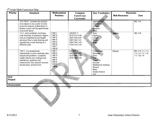 7th Grade Math Curriculum Map 7Th Grade Math Curriculum Map