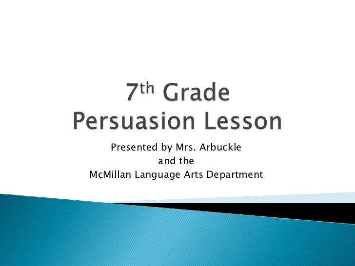 Argumentative essay powerpoint 7th grade picture