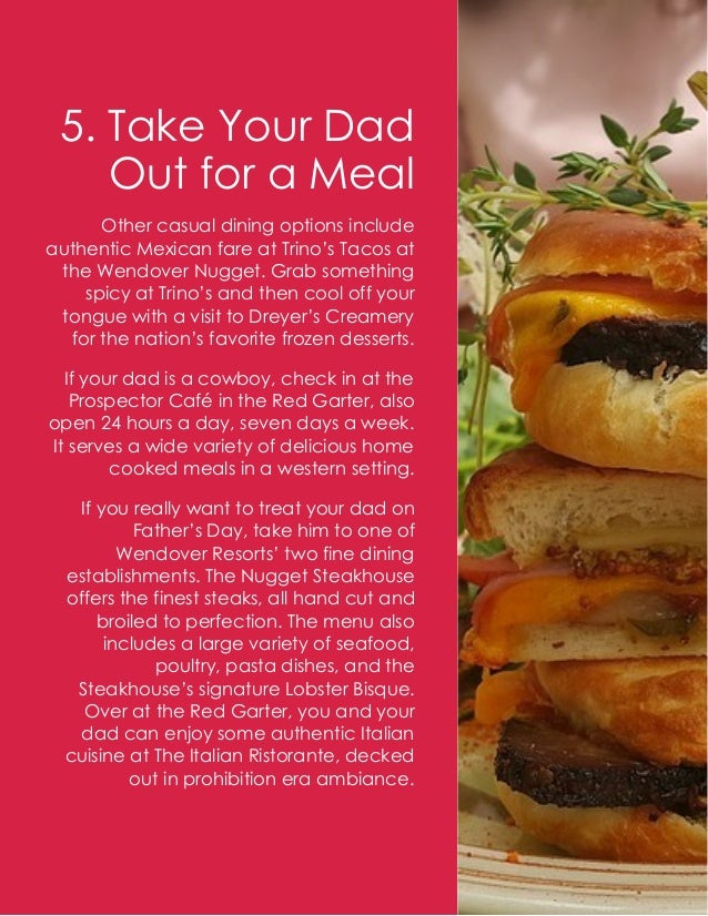 7 Things to do with Your Dad on Father’s Day at Wendover Resorts