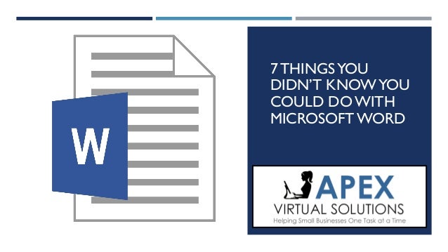 7 things you didnt know you could do with microsoft word microsoft word 7