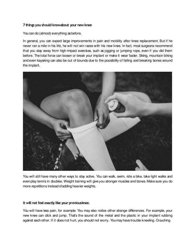 7 things you should know about your new knee converted