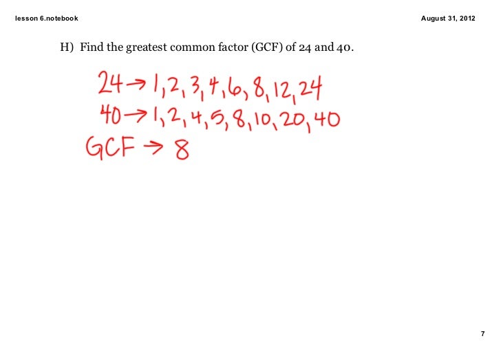 Gcf Of 25 And 40 7th math -c2--L6--aug31