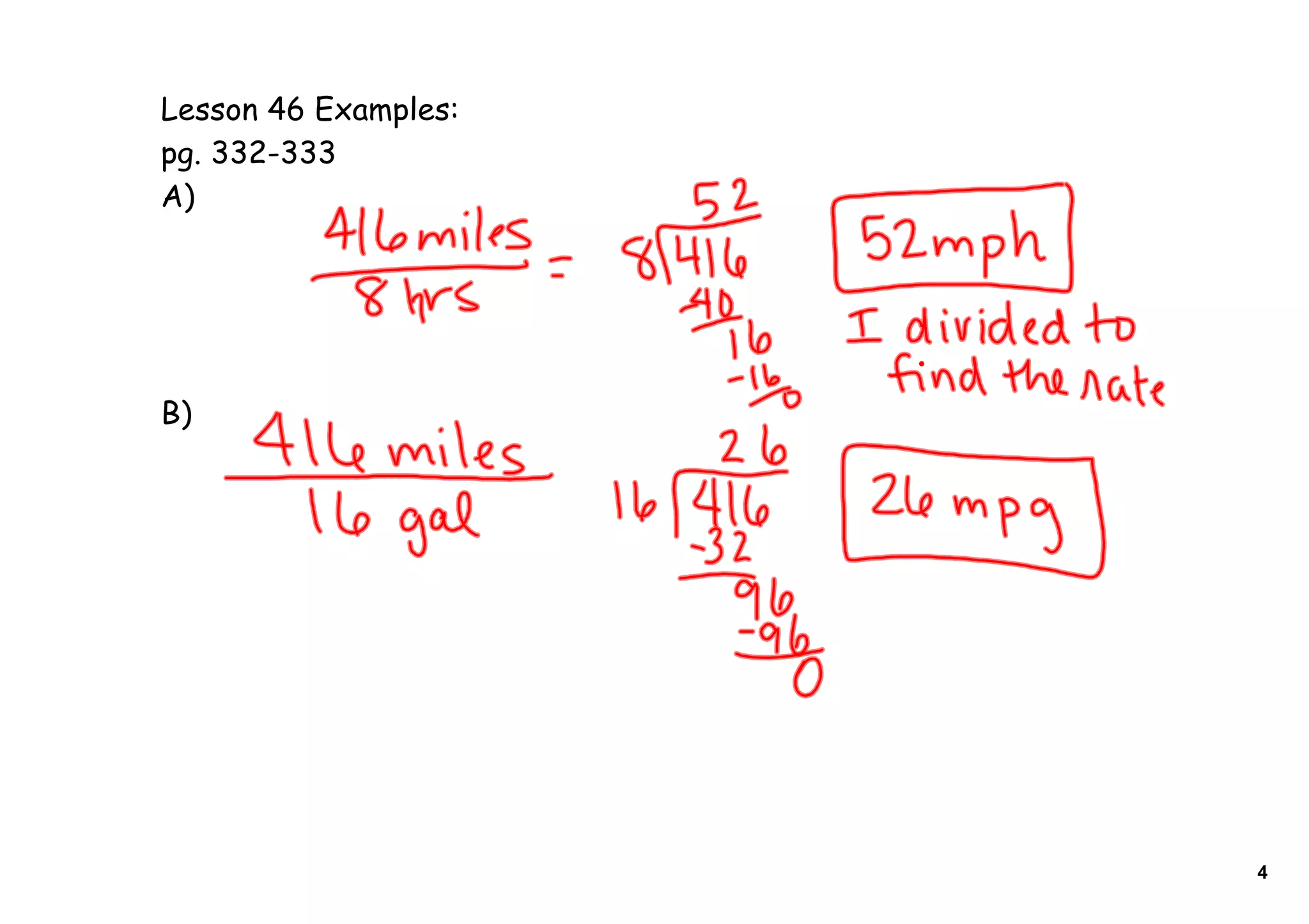 Lesson 46 Examples:
pg. 332-333
A)




B)




                      4
 