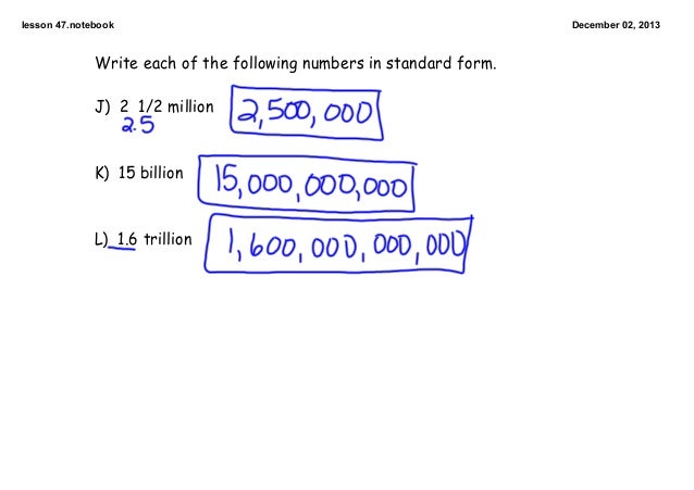 7th math c2 l47 1 billion in standard form