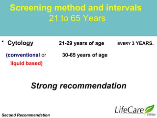 Evidence Based Guide of Screening for Prevention of Cervical Cancer | PPT
