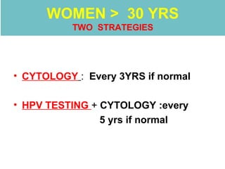 Evidence Based Guide of Screening for Prevention of Cervical Cancer | PPT