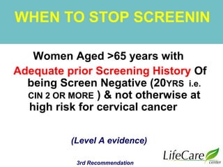 Evidence Based Guide of Screening for Prevention of Cervical Cancer | PPT