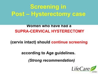 Evidence Based Guide of Screening for Prevention of Cervical Cancer | PPT