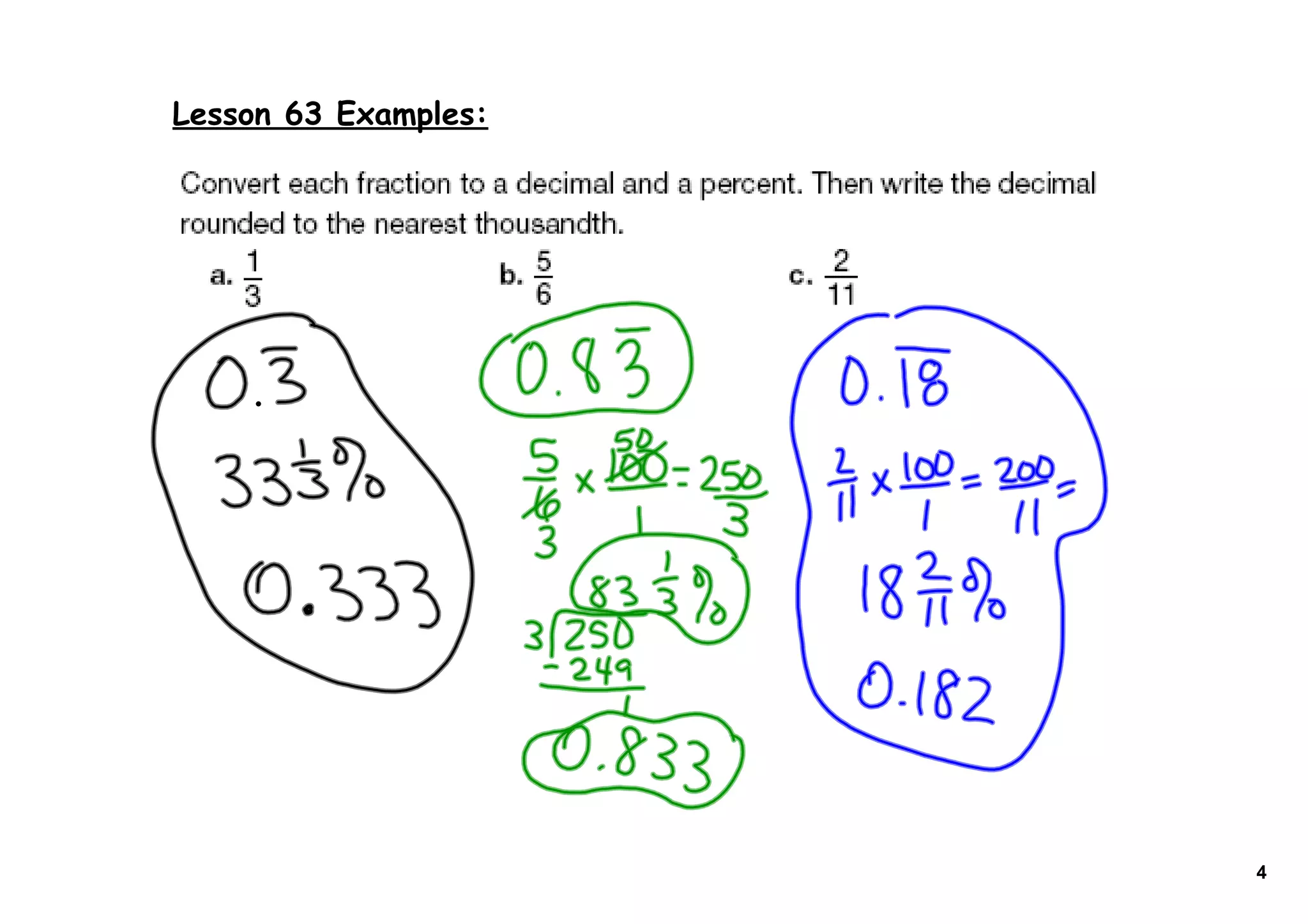 Lesson 63 Examples:
4