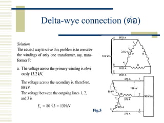 Delta-wye connection (ต่อ)
Fig.5
 