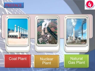 PREFACE




 Coal Plant   Nuclear    Natural
               Plant    Gas Plant
 