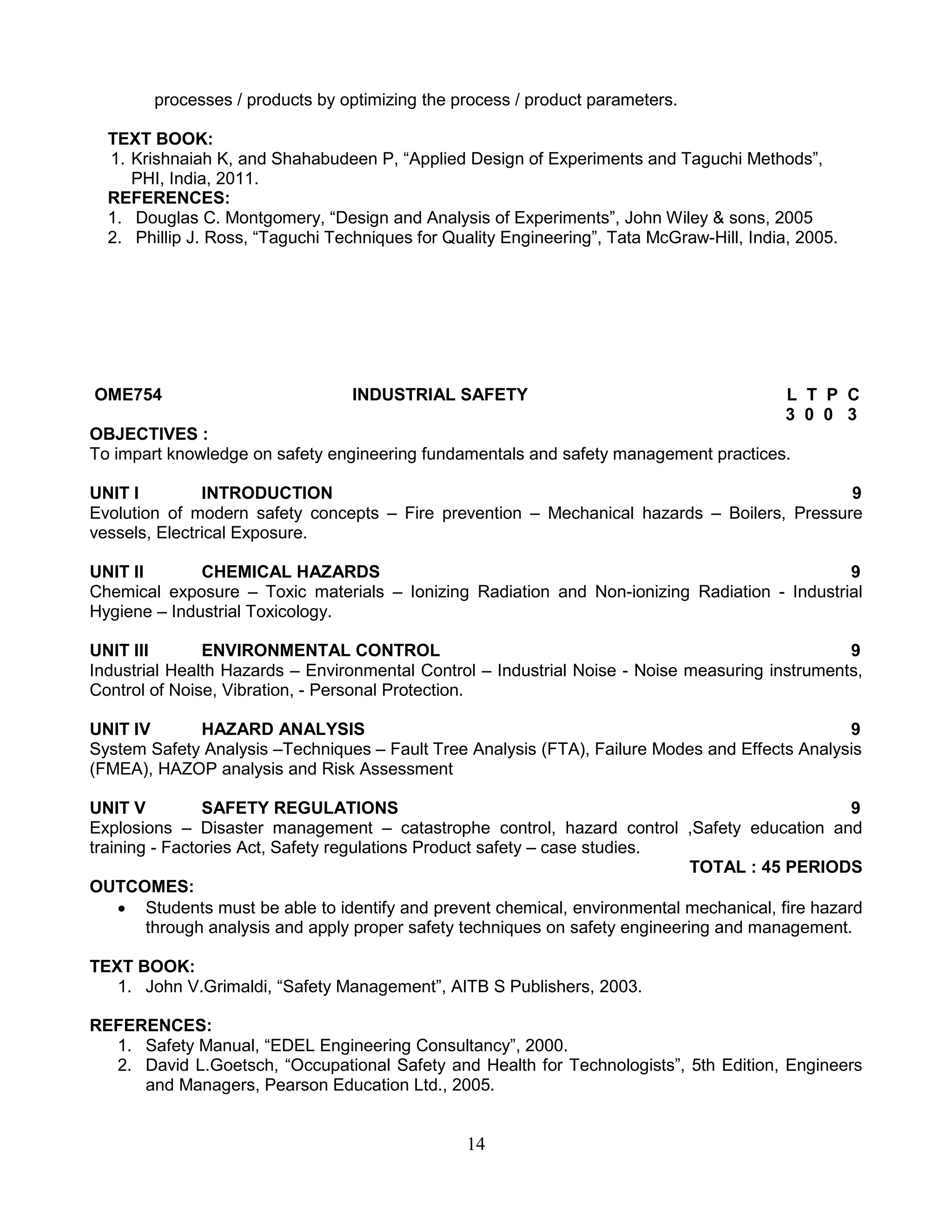 7th sem open elective list and syllabus | PDF