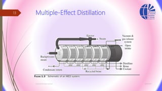Multiple-Effect Distillation
3/26/2017Chemist/Ahmed Hasham
13
 