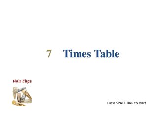 7 Times Table



          Press SPACE BAR to start
 