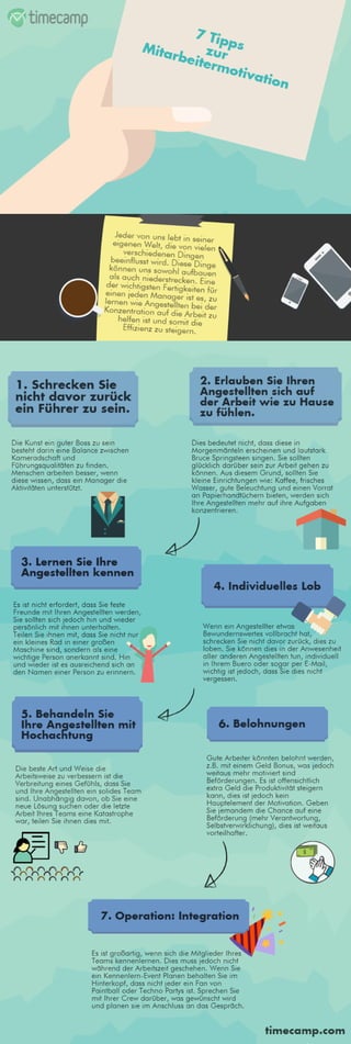 7 Tipps zur Mitarbeitermotivation