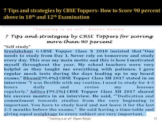 7 tips and strategies by cbse toppers for scoring more than 90 percent ...