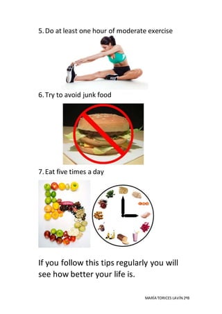 7 tips for a healthy life | DOCX