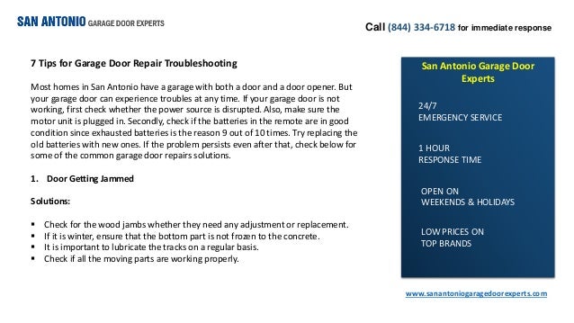 7 Tips For Garage Door Repair Troubleshooting