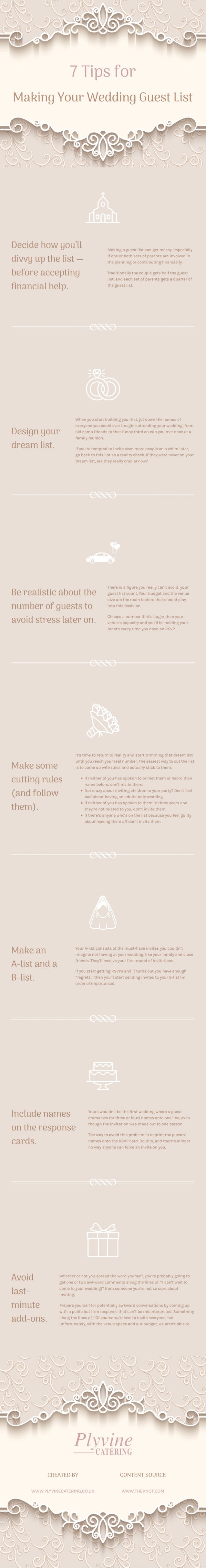 7 tips for making your wedding guest list