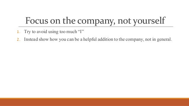 a perfect cover letter
