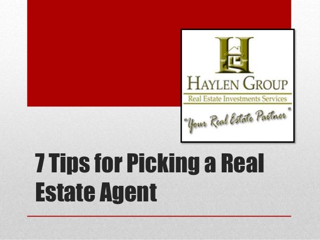 7 Tips for Picking a Real Estate Agent - 웹