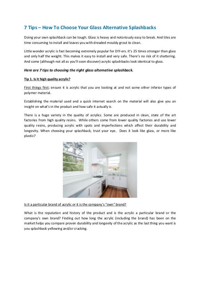 7 tips how to choose your glass alternative splashbacks