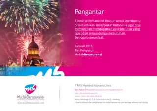 7 tips membeli Asuransi Jiwa