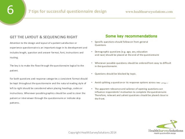 demographic questionaire