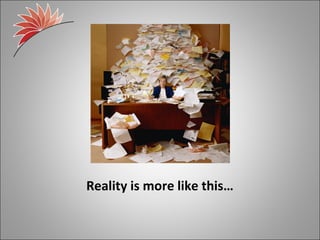 Reality is more like this…
 