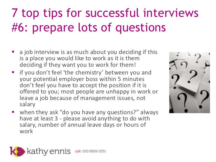 successful job interview techniques