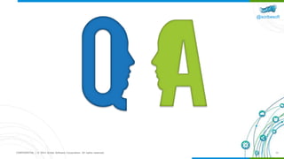 @scribesoft
CONFIDENTIAL | © 2015 Scribe Software Corporation. All rights reserved. 12
 