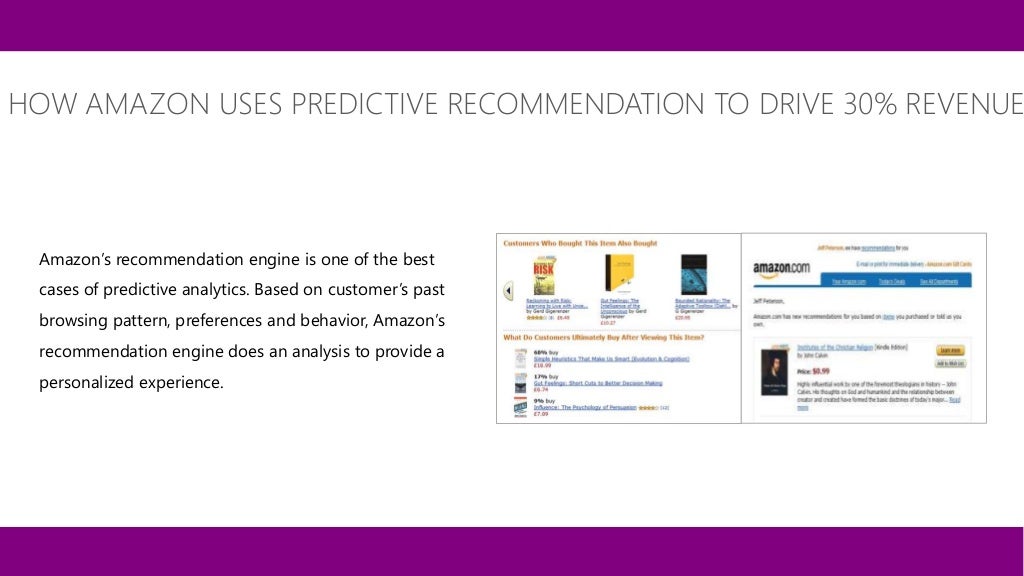 HOW AMAZON USES PREDICTIVE