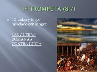    “Granizo y fuego
    mesclado con sangre:

    LAS GUERRA
    ROMANAS
    CONTRA JUDEA
 