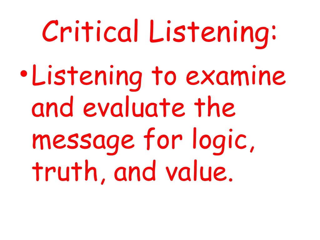 listening definition