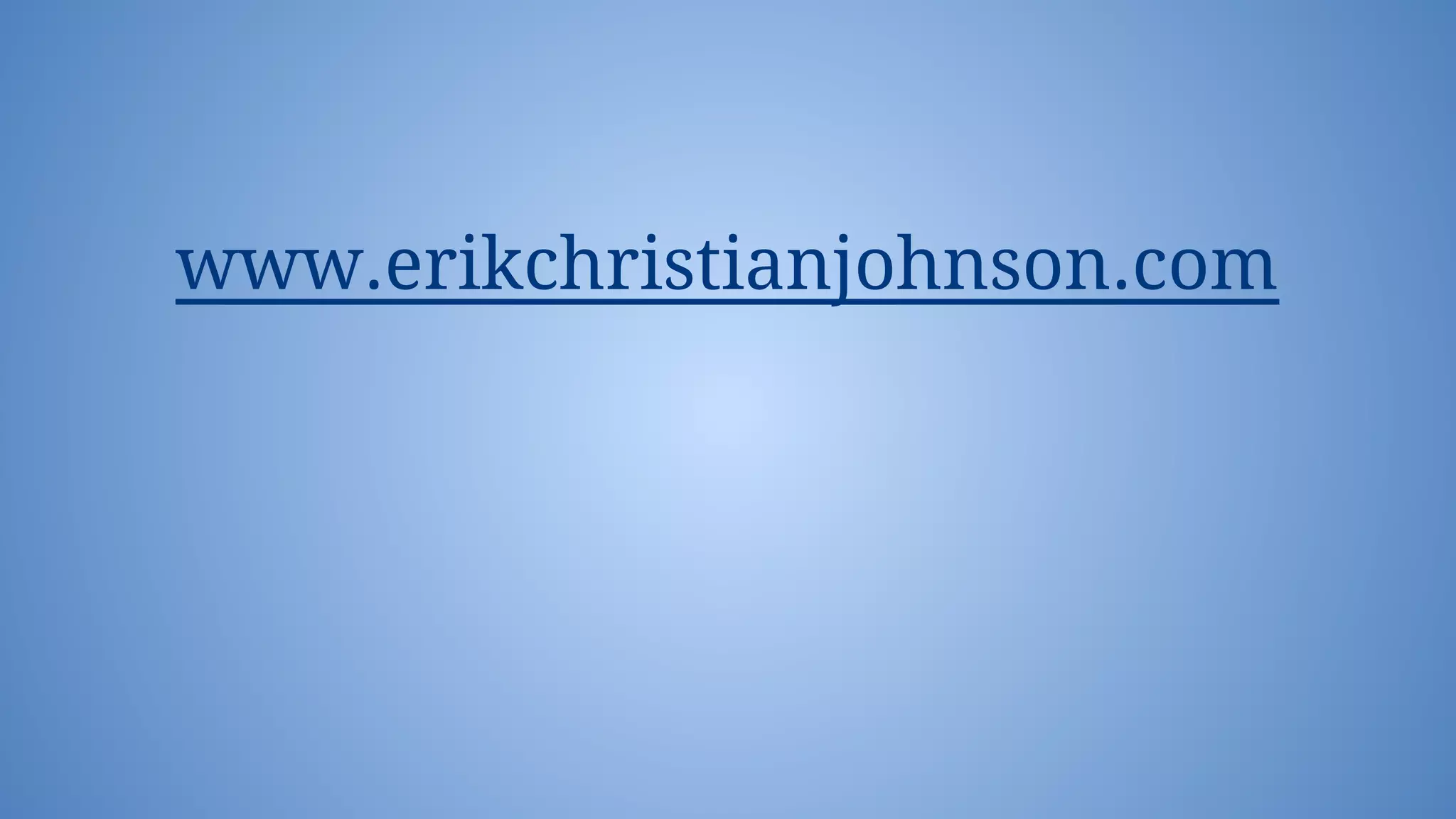 www.erikchristianjohnson.com
 