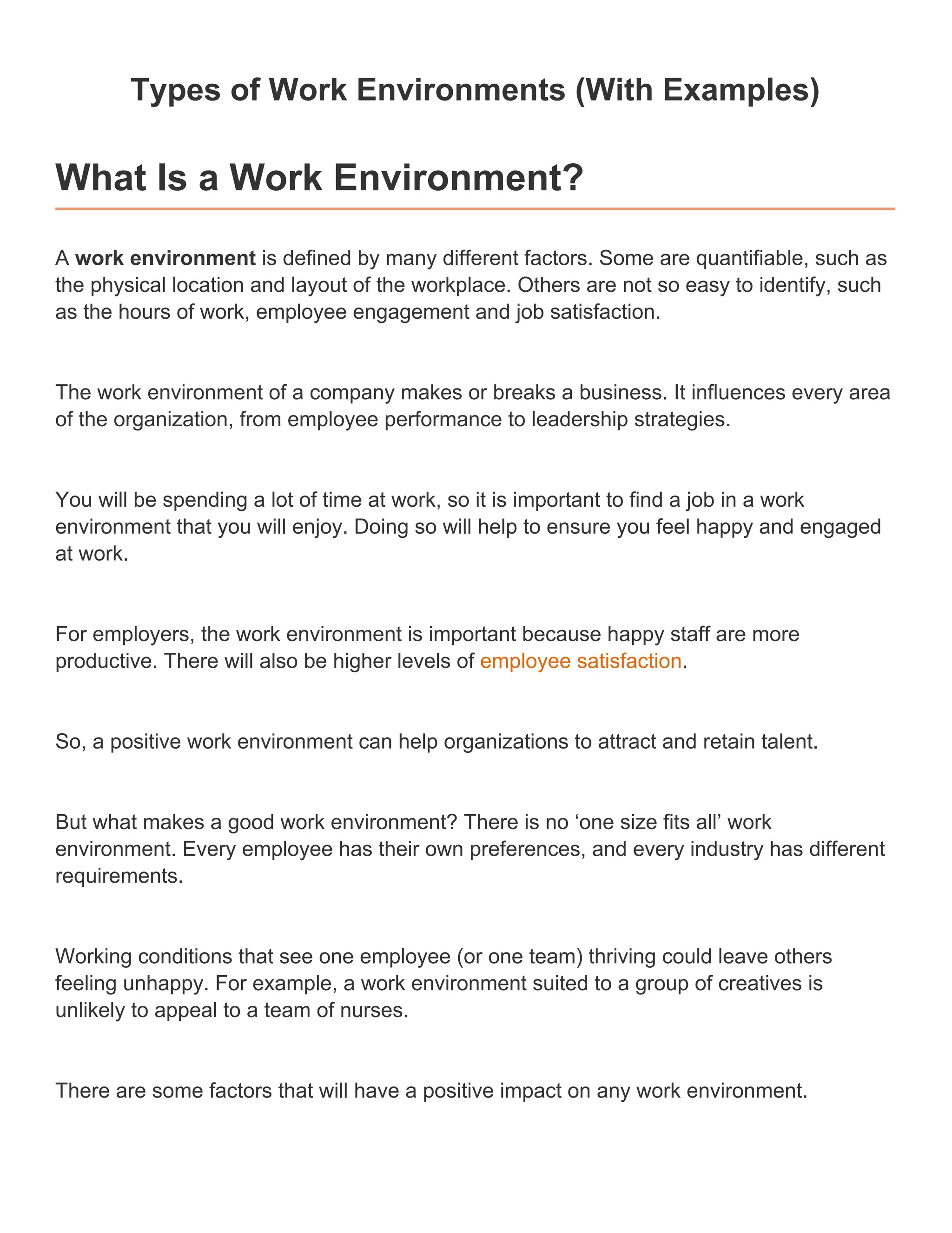 7 Types Of Work Environment pdf