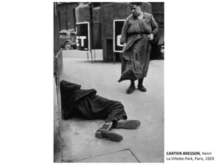 CARTIER-BRESSON, Henri
La Villette Park, Paris, 1929
 