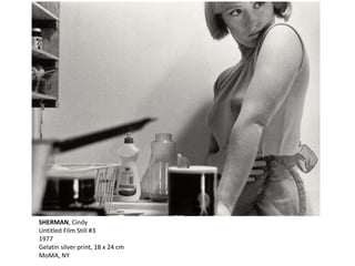 SHERMAN, Cindy
Untitled Film Still #3
1977
Gelatin silver print, 18 x 24 cm
MoMA, NY
 