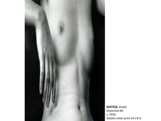 KERTÉSZ, André
Distortion #6
c. 1933
Gelatin silver print 10 x 8 in.
 