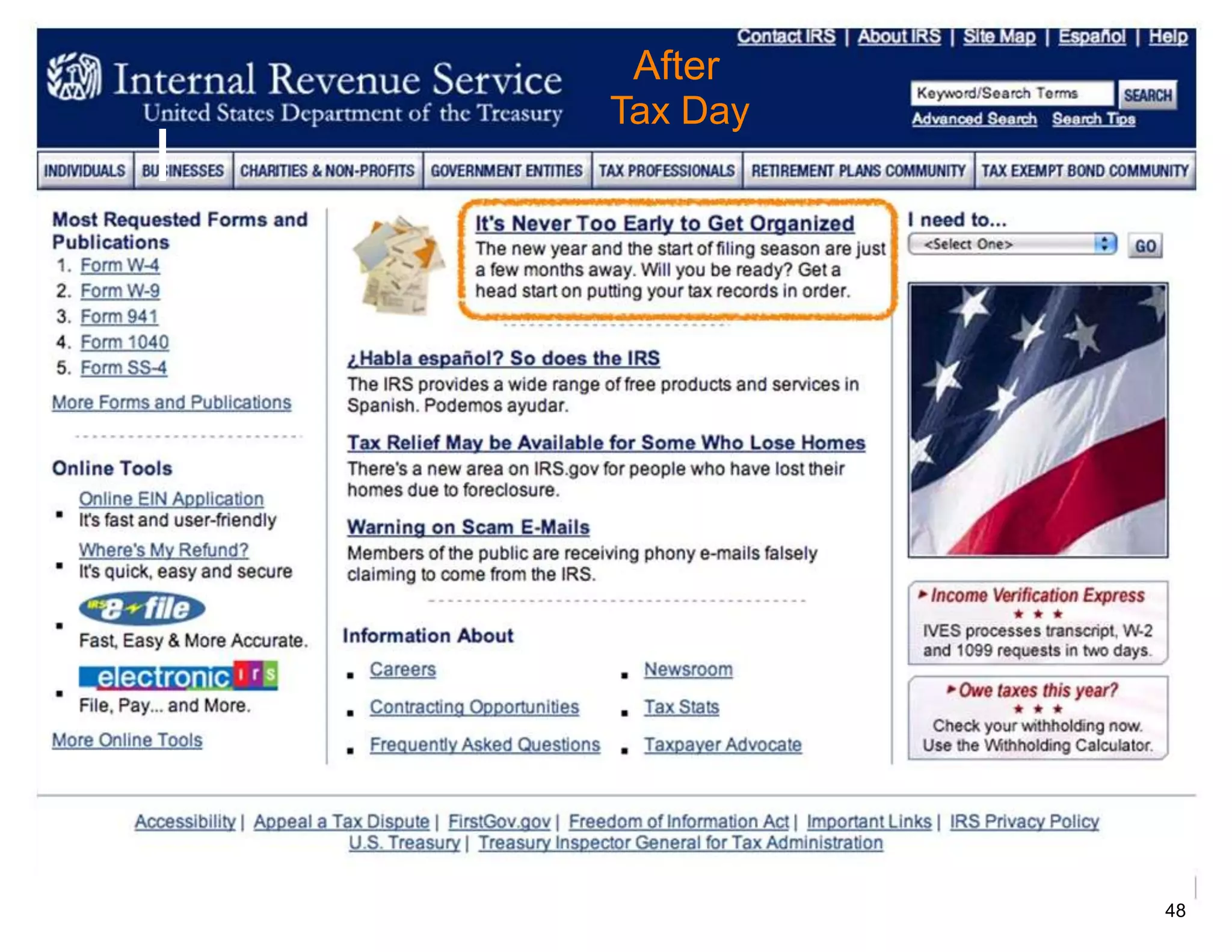 After
    Tax Day
I




              48
 