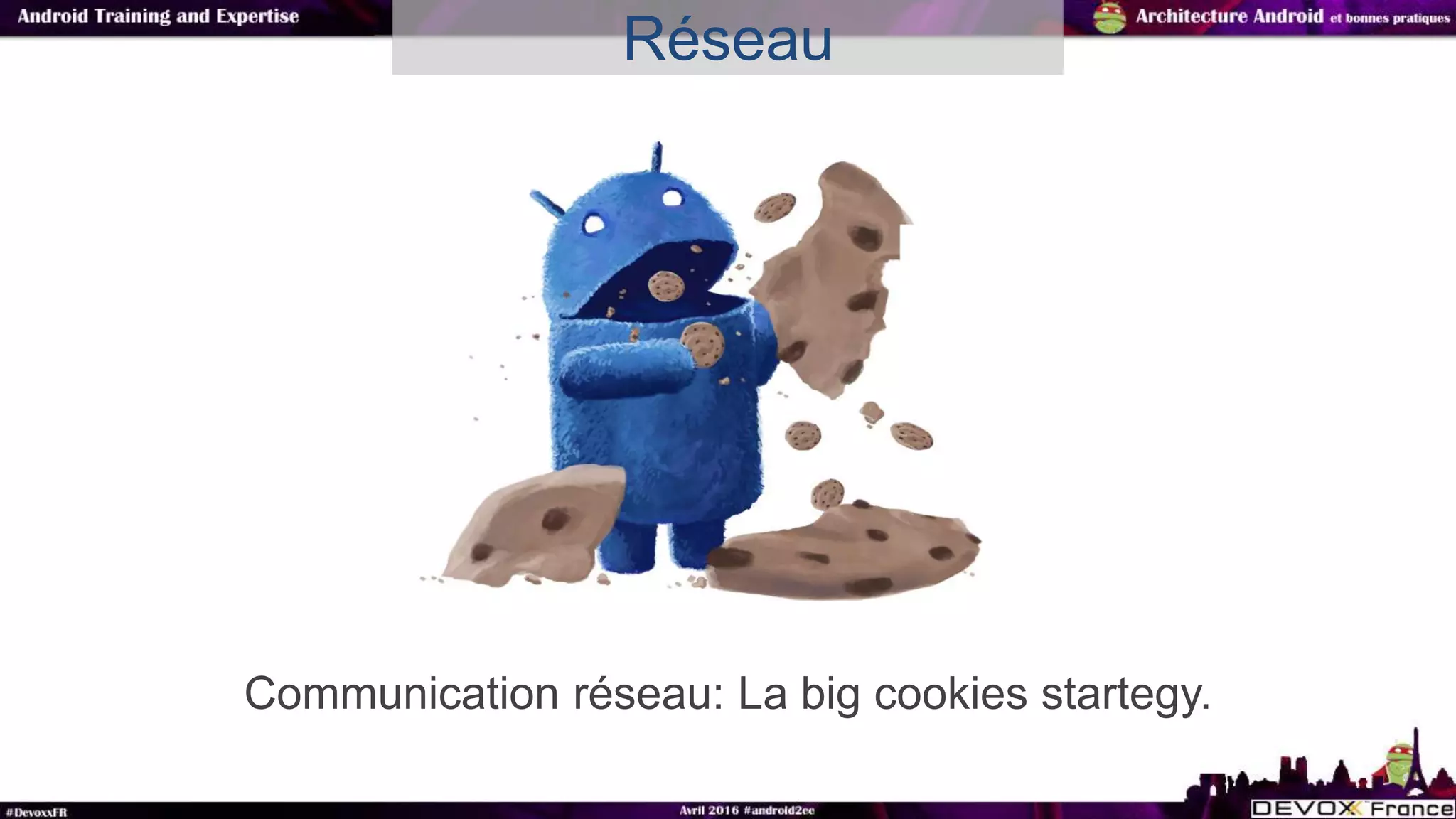Communication réseau: La big cookies startegy.
Réseau
 