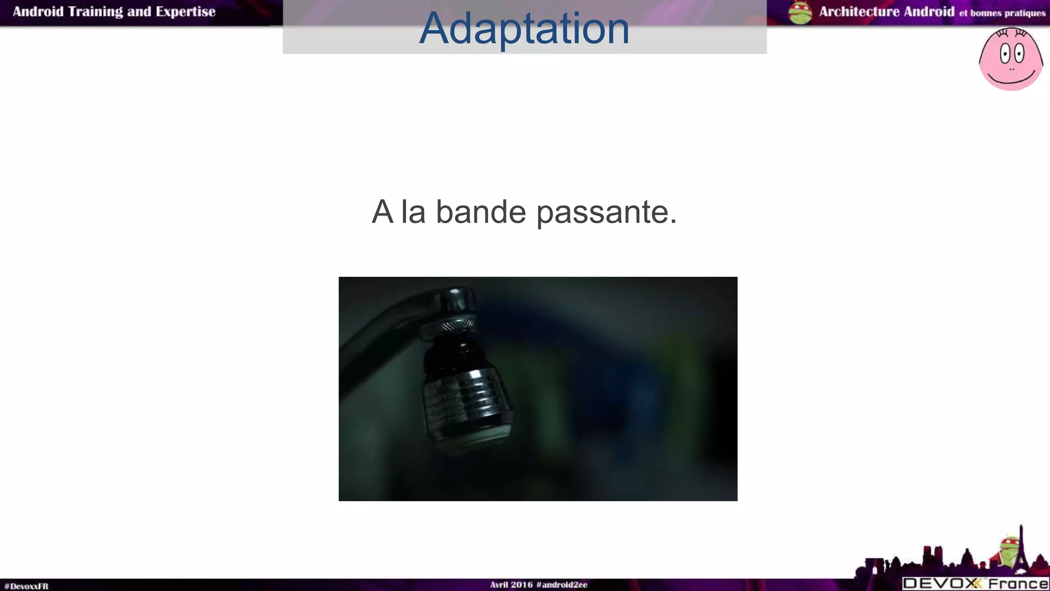 A la bande passante.
Adaptation
 