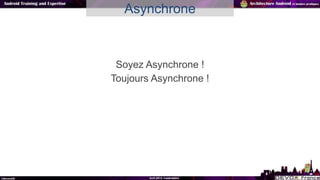 Soyez Asynchrone !
Toujours Asynchrone !
Asynchrone
 