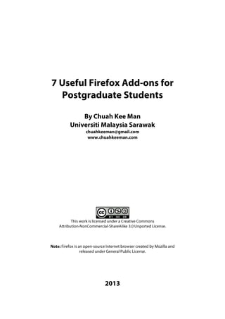 7 Useful Addons for Postgraduate Students