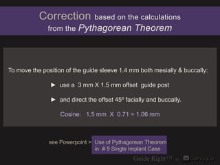 Correction          based on the calculations
              from the   Pythagorean Theorem



To move the position of the ...