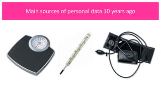 Main sources of personal data 10 years ago
 