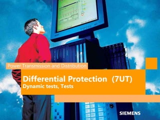 Power Transmission and Distribution
Differential Protection (7UT)
Dynamic tests, Tests
 