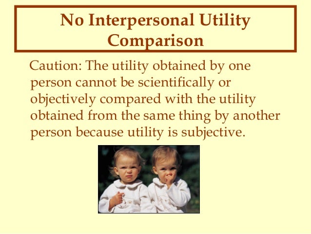 Image result for interpersonal comparisons of utility